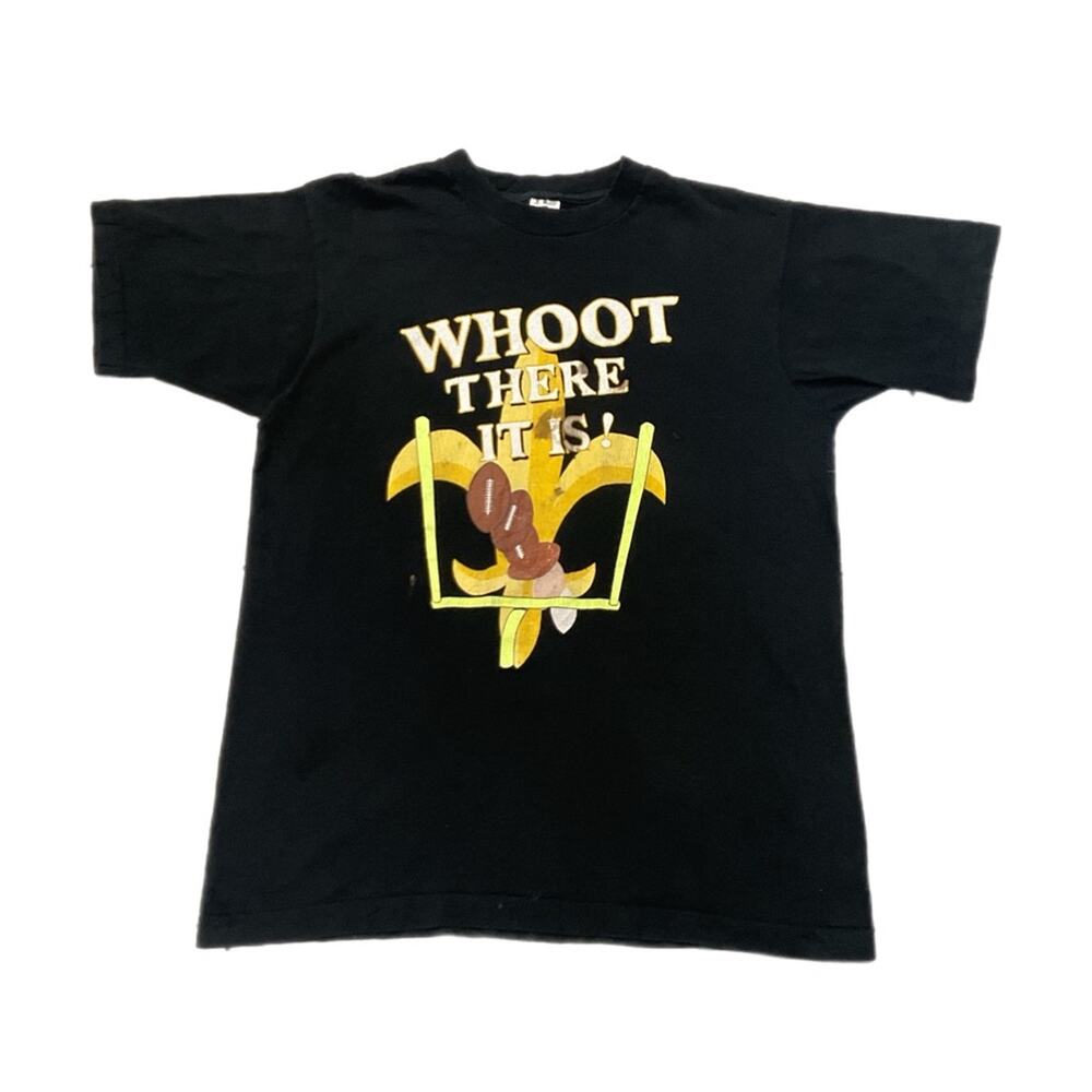 Vintage 90s New Orleans Saints “Whoot There It Is” T-Shirt